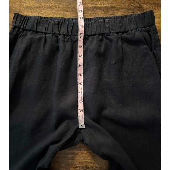 Quince Women’s Medium 20 x 26 Pants 100% European Linen Elastic Waist Pull On - Picture 7 of 9